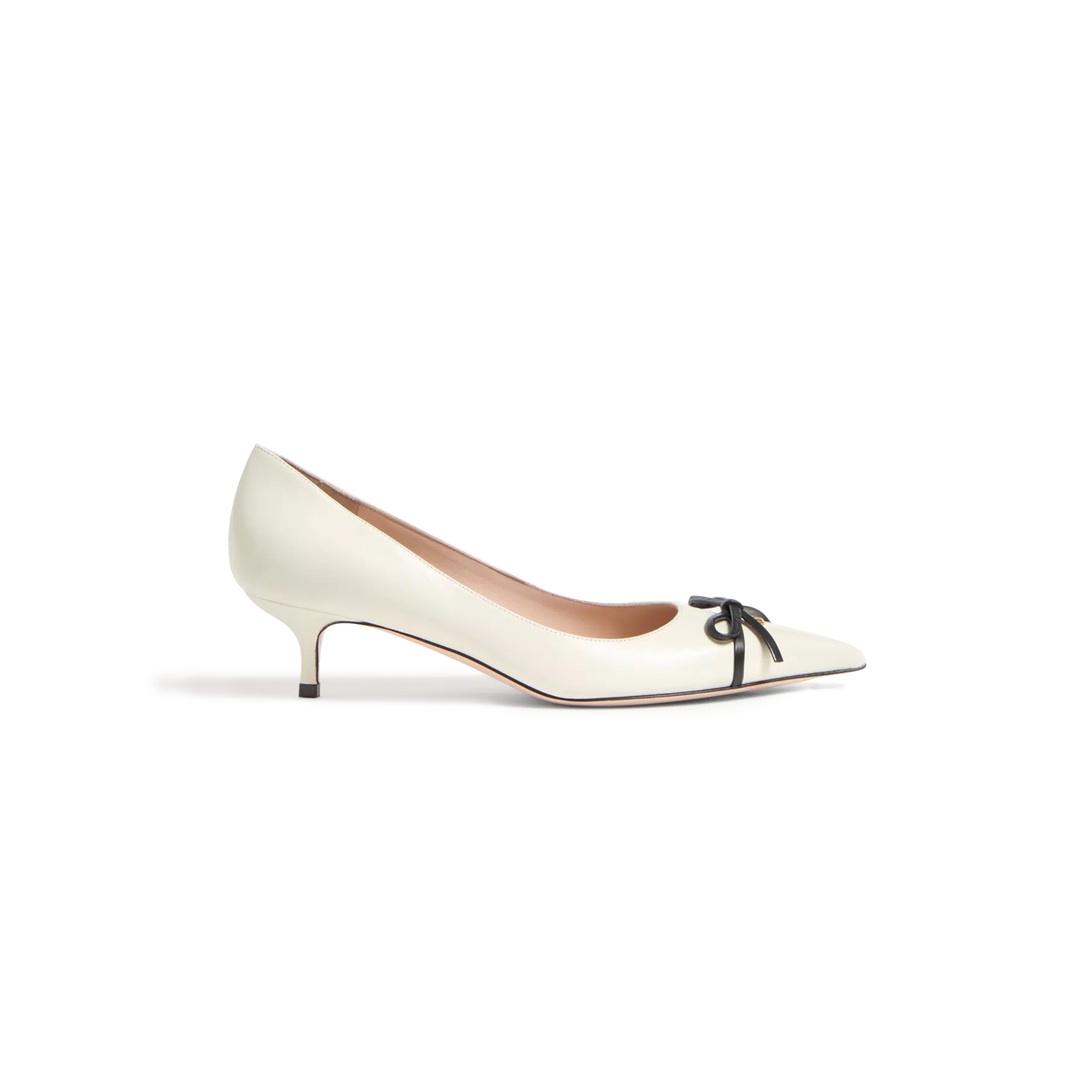 VALENTINO BEPOINTY PUMP IN PATENT LEATHER AND KIDSKIN 45MM 6W2S0LQ0DAL_A81 VALENTINO BEPOINTY PUMP IN PATENT LEATHER AND KIDSKIN 45MM 6W2S0LQ0DAL_A81